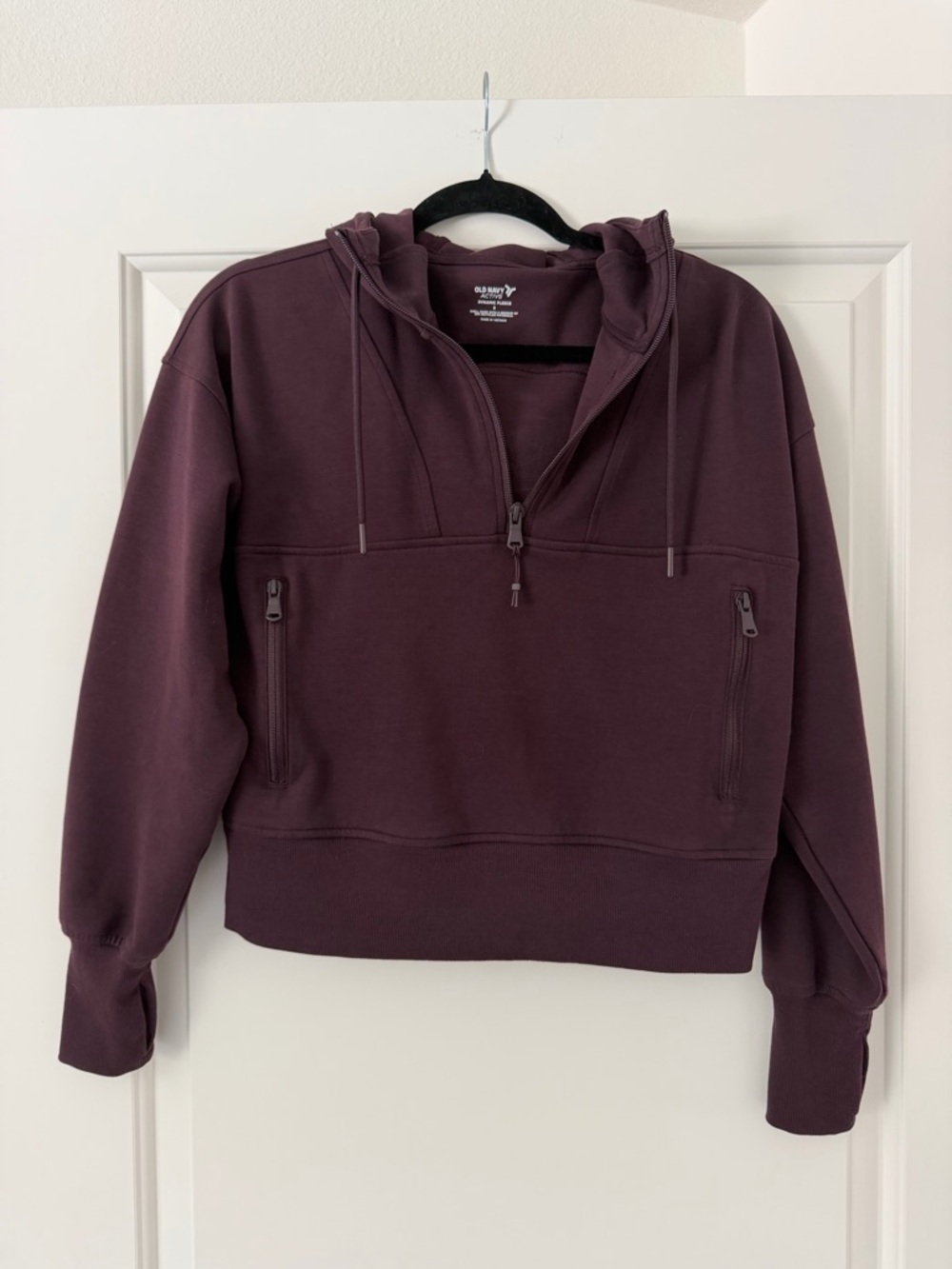 Old Navy Plum Half-Zip Hoodie Pullover